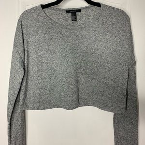 Grey salt and pepper crop top